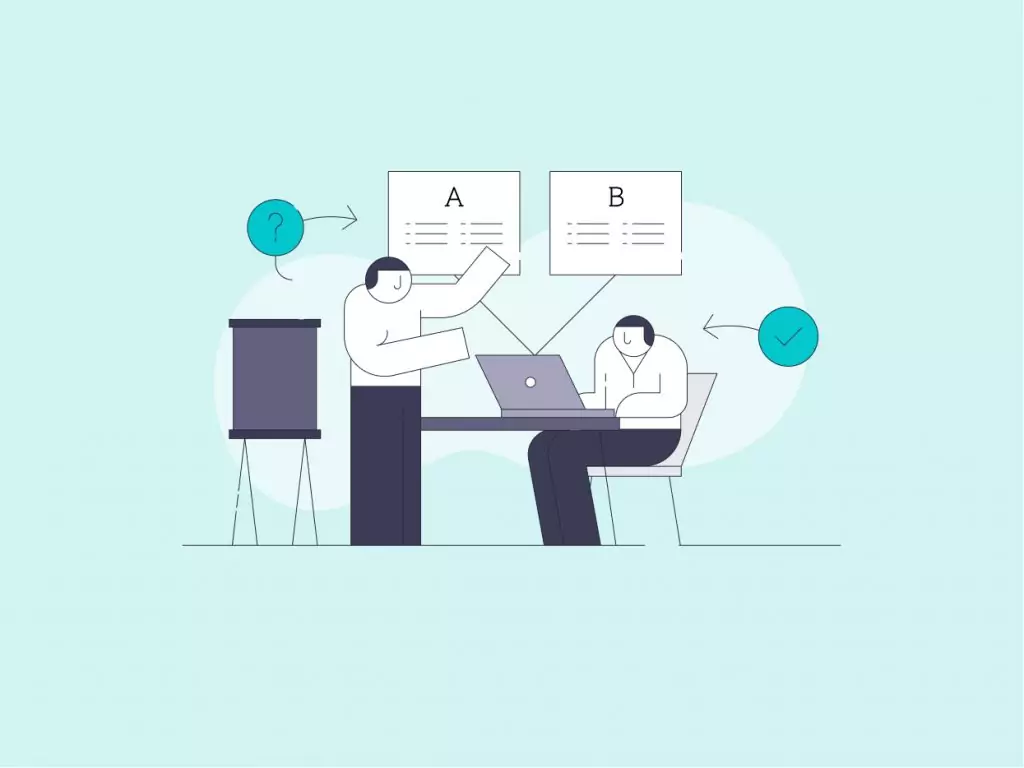 illustration représentant une équipe qui travaille sur le RGAA