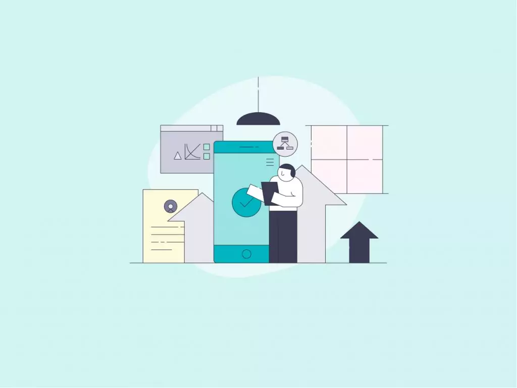 illustration de personne validant la cohérence visuelle d'une application