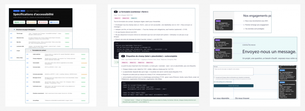 sepcification d'accessibilités sans skills et avec skills